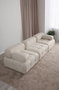 Atelier Del Sofa Doblo Sofá de 3 Plazas Cream Bouclette
